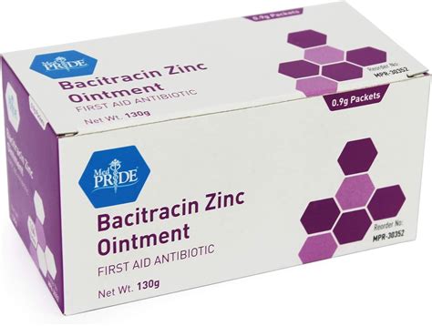 Amazon.com: Medpride Bacitracin Zinc Ointment, 0.9 gram, 144 Packets : Health & Household