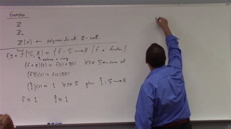 Abstract Algebra: rings, subrings, integral domain, characteristic, 10-15-18 - YouTube