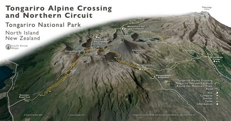 South Arrow Maps – Tongariro Alpine Crossing and Northern Circuit