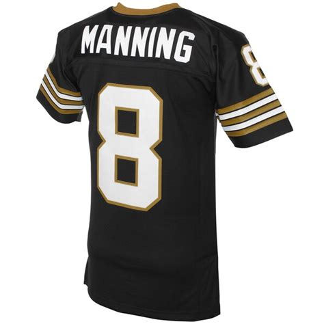 Mens New Orleans Saints Archie Manning Mitchell & Ness Black 1979 ...