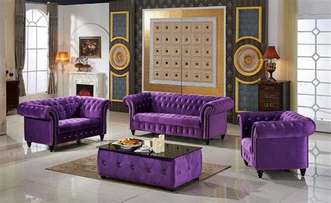 Pin by Deb Mercado on PURPLE - LIVING IT | Purple living room, Purple furniture, Furniture