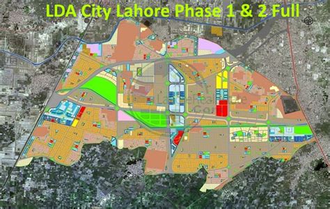 LDA City Lahore Plots for Sale File Rates Update - Location Map