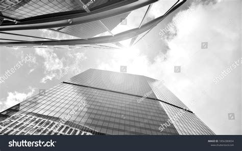 Abstract Modern Architecture High Contrast Black Stock Photo 1856380834 ...