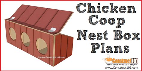 Chicken Coop Nest Box Plans - Construct101