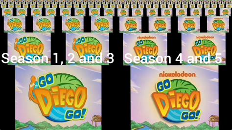 Go Diego Go! Intro Theme Song Opening Comparison Season 1 2 3 4 And & 5 In English Us (Music) by ...