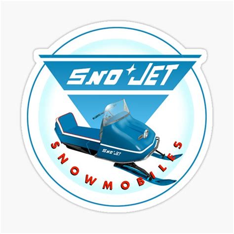 "Sno Jet T-ShirtSno Jet" Sticker for Sale by GieBroke | Redbubble