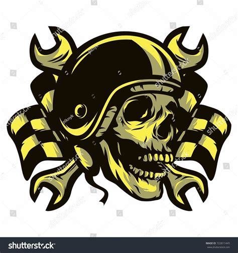 Ghost Rider Road Biker Vector Logo Stock Vector (Royalty Free ...