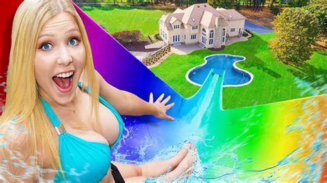 I Made a SECRET Waterpark in My Backyard! - YouTube