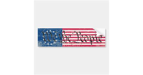 We The People Flag Bumper Sticker | Zazzle