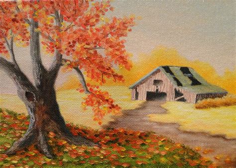 Janet Paden's Paintings: Old Autumn Barn