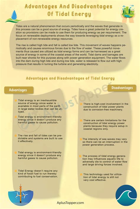 Advantages And Disadvantages Of Tidal Energy | Is Tidal Power The Future? 6 Tidal Energy Pros ...