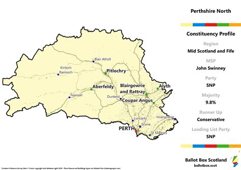 Mid Scotland and Fife Region – Perthshire North Constituency Map ...