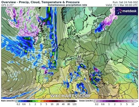 Ireland weather: New snow maps show places at risk as Met Eireann ...