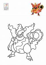 Pokemon Magma Burn Coloring Pages  Rainbow Canvas Free sketch template