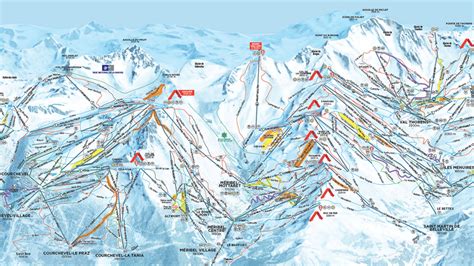 Meribel Piste Map - Ski The Three Valleys (PDF Download)