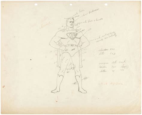 The Dork Review: Max Fleischer Superman & Lois Lane Model Sheets