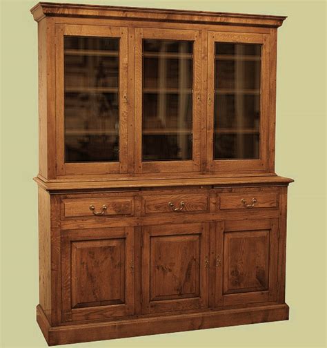 Oak 3Door Glazed Display Cabinet | Custom Made Display Furniture