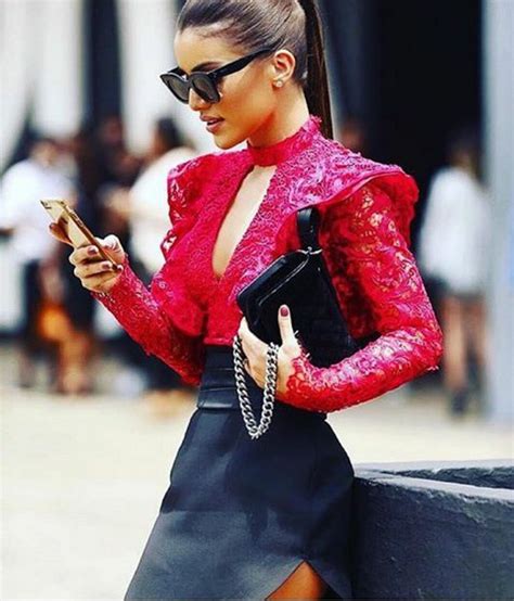 Power ! 😍 #fashion #style #stylish #streetstyle #beauty #outfit #look #outfitoftheday | Red lace ...