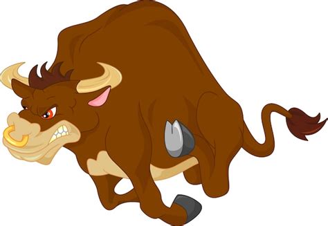 Premium Vector | Angry bull cartoon