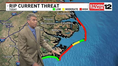 Rip current risk high on some eastern North Carolina beaches | StormTrack 12 said rip currents ...