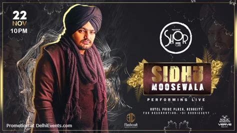 Sidhu Moose Wala Performing Live - Delhi Events