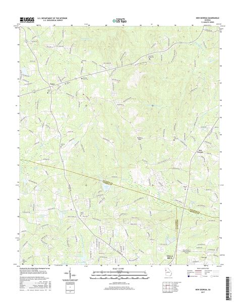 MyTopo New Georgia, Georgia USGS Quad Topo Map