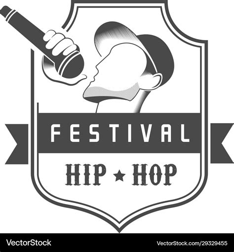 Hip hop logotype Royalty Free Vector Image - VectorStock