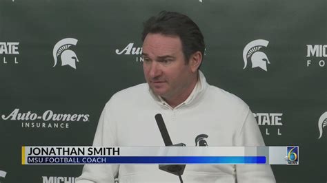 Jonathan Smith gives update on MSU football, including quarterback ...