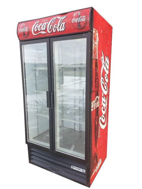 Coca Cola Branded Commercial Display Fridge/Upright Drinks Double Door Chiller, Made in USA | in ...