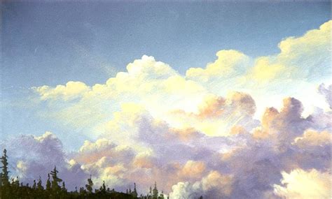 Beginner level instruction from TV artist Jerry Yarnell on how to paint exciting clouds and ...