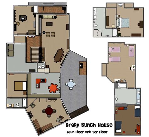 Brady Bunch House Floor Plan