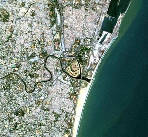 Satellite Image Of Chennai, India From Sentinel 2 | EOS Gallery