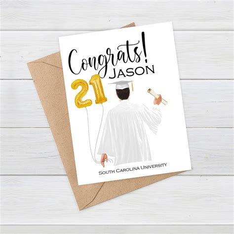 PERSONALIZED GRADUATION Card Custom Graduation Card - Etsy