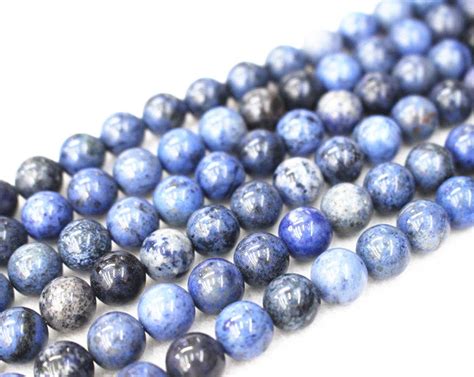 Natural AA Blue Dumortierite Beads4mm-10mm Gemstone BeadsDIY | Etsy