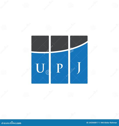 UPJ Letter Logo Design on White Background. UPJ Creative Initials ...