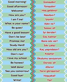 43 Turkce ..Learn Turkish ideas | turkish lessons, turkish language ...