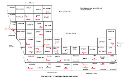 Polk County Minnesota Map