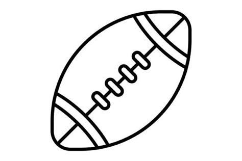 Rugby Ball Outline Icon Graphic by Dragon Icons · Creative Fabrica