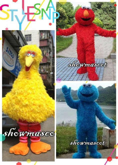 eBay #Sponsored 2018 Big Bird Elmo Cookie Sesame Street Mascot Costume ...