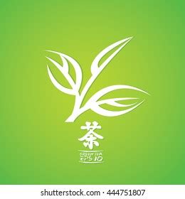 Green Tea Logo Vector Stock Vector (Royalty Free) 444751807 | Shutterstock