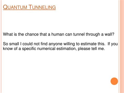 PPT - Quantum Tunneling and Spin PowerPoint Presentation, free download ...