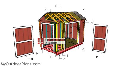 12x6 Shed - Free DIY Plans | MyOutdoorPlans