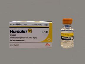 Prescription Drugs-H - Humulin Insulin - Humulin R Vl 3 Ml By Lilly Eli ...