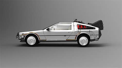 Delorean Time Machine Side View