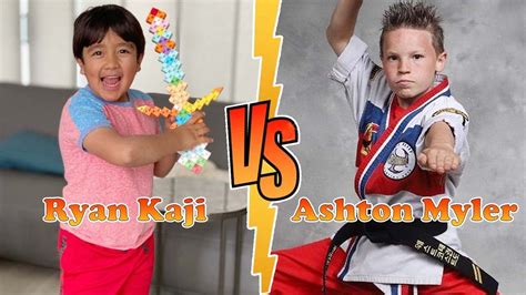 Ashton Myler (Ninja Kids Tv) VS Ryan Kaji Stunning Transformation ⭐ ...