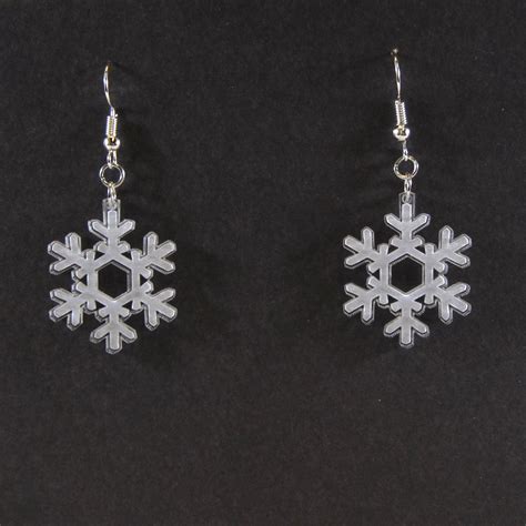 Snowflake Earrings – Double Cut Designs LLC