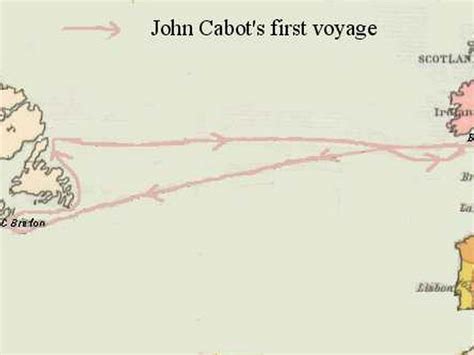 John Cabot's Voyage Map