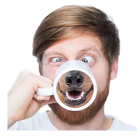 Aliexpress.com : Buy 1Piece 3D Dog Nose Funny Mug Animal Nose Coffee Cups Office Mugs Doggy ...