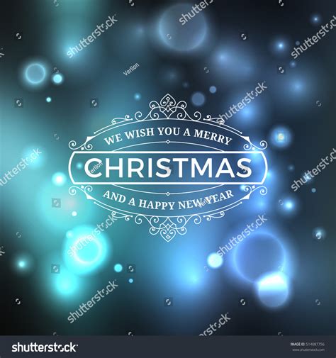 Merry Christmas Label Vintage Xmas Sign Stock Vector (Royalty Free) 514087756 | Shutterstock