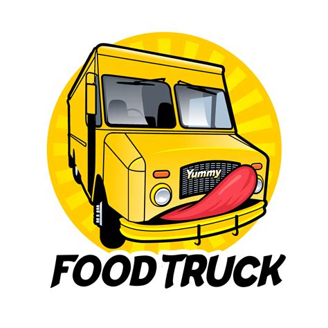 Food Truck Logo Vector Template, Design element for logo, poster, card, banner, emblem, t shirt ...